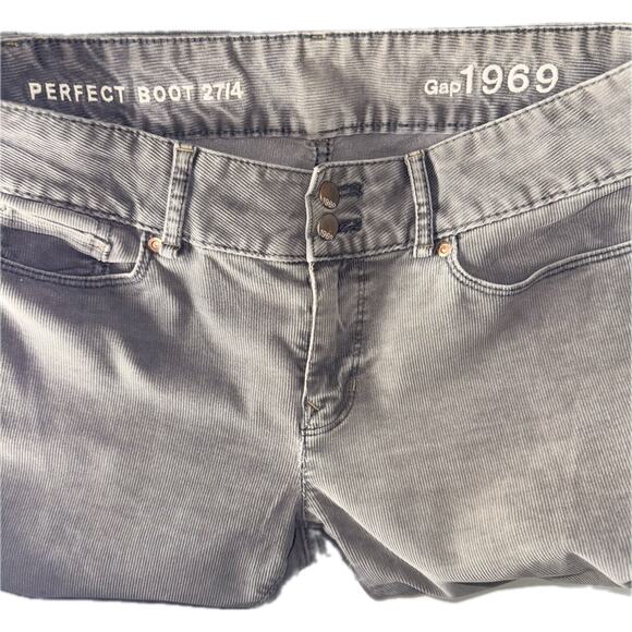 2010 Gap Perfect Boot 30x32 Straight Flare Leg Corduroy Pants Womens Stretch Y2K - Picture 6 of 9